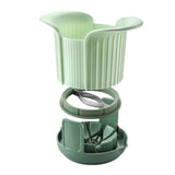 Apple Slicer, Heavy Duty Apple Corer and Slicer with Comfort Handles, 8-Slice Large Apple Slicer, with 1 Pcs Tomato & Fruit Cutting Blades, 1 Set Multisize Silver