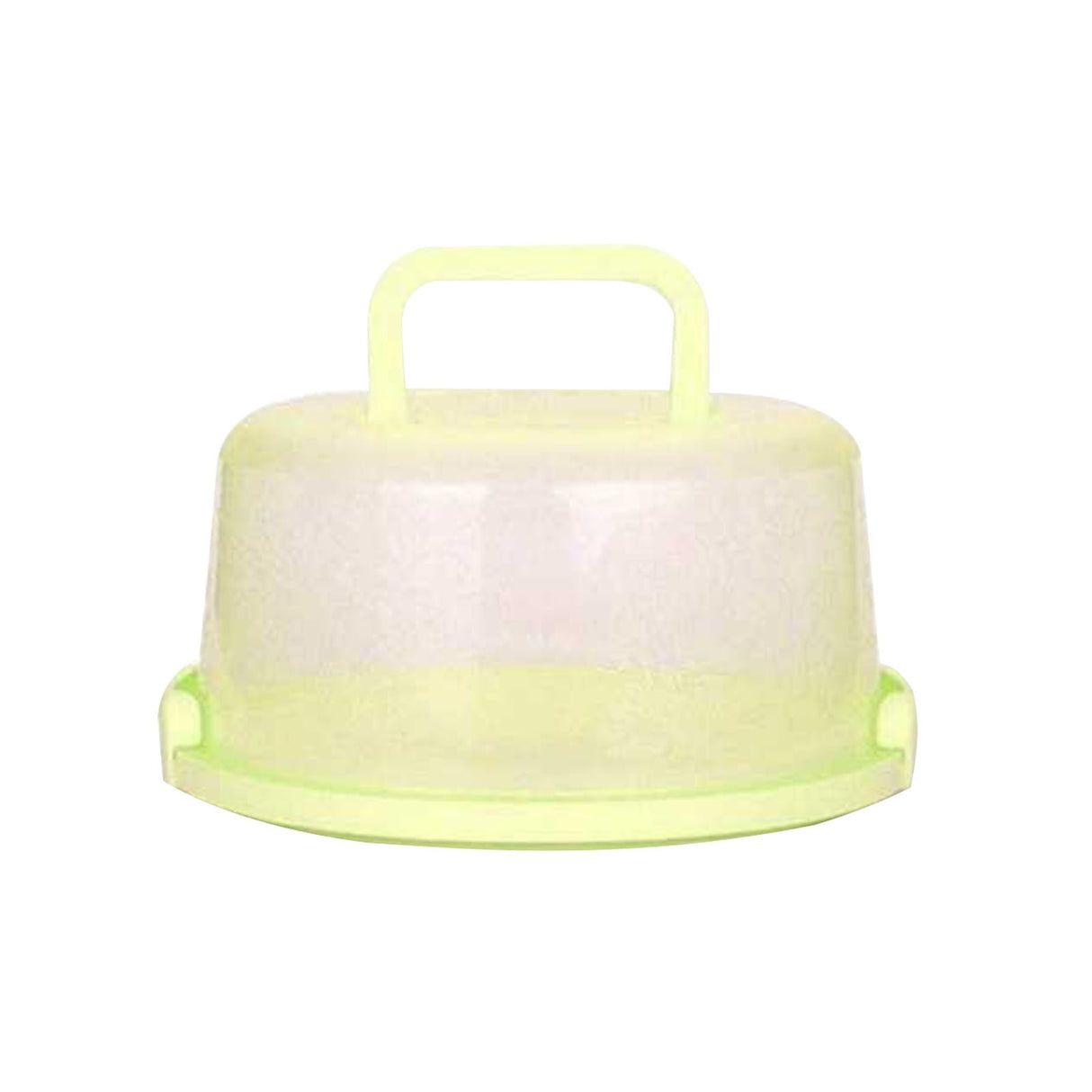 Portable Cake Storage Box, Transparent Plastic Cover with Snap Locks for Freshness, 26x22.5x13.5cm Airtight Container for Cupcakes or Snacks, Refrigerator-Safe and Odor-Proof Design Green