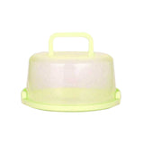 Portable Cake Storage Box, Transparent Plastic Cover with Snap Locks for Freshness, 26x22.5x13.5cm Airtight Container for Cupcakes or Snacks, Refrigerator-Safe and Odor-Proof Design Green