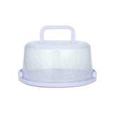 Portable Cake Storage Box, Transparent Plastic Cover with Snap Locks for Freshness, 26x22.5x13.5cm Airtight Container for Cupcakes or Snacks, Refrigerator-Safe and Odor-Proof Design Light Blue
