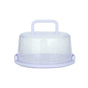 Portable Cake Storage Box, Transparent Plastic Cover with Snap Locks for Freshness, 26x22.5x13.5cm Airtight Container for Cupcakes or Snacks, Refrigerator-Safe and Odor-Proof Design Light Blue