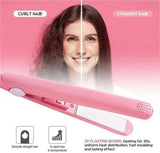 Mini Hair Curler, Mini Hair Curler For Short Hair, 2 In 1 Mini Curler And Hair Straightener, Mini Curling Iron 1/2 Inch Barrel Short Hair, Long-Lasting Effect, Multi Functional, 3d Heating Plate Blue