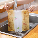 5 PCS Kitchen paper towel - Reusable tissue rolls, made from recycled paper, 50 sheets per roll, suitable for kitchens, furniture, dishes, etc.