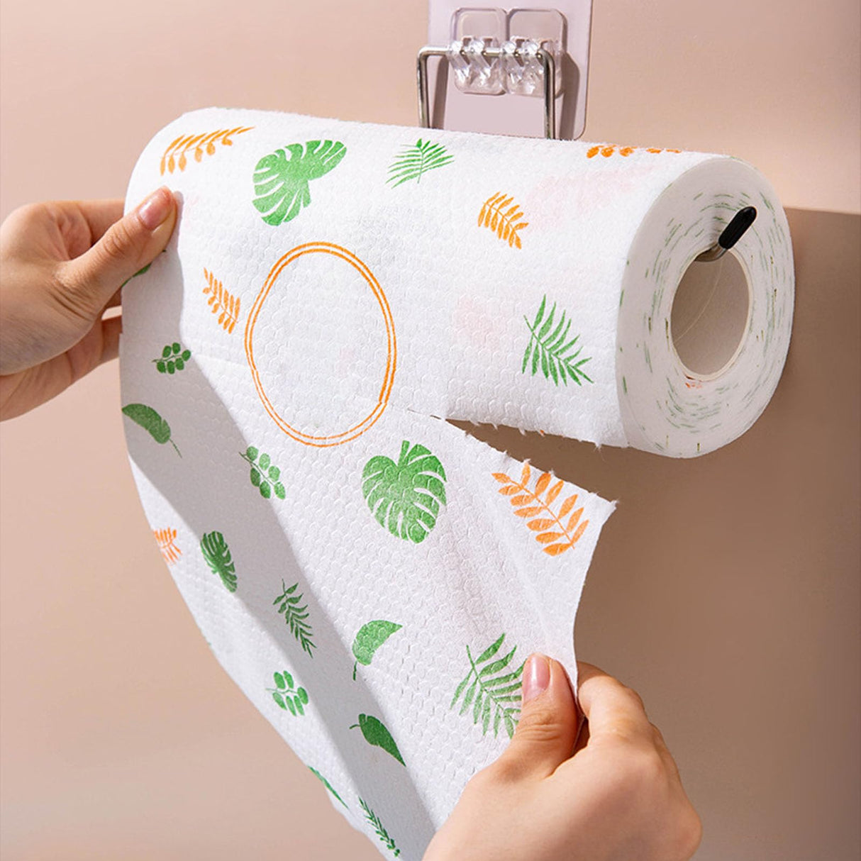 5 PCS Kitchen paper towel - Reusable tissue rolls, made from recycled paper, 50 sheets per roll, suitable for kitchens, furniture, dishes, etc.