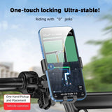 Universal Bicycle Phone Holder with 360 Degree Rotation and Secure Handlebar Mount for Bikes, Scooters and Motorcycles, Yellow