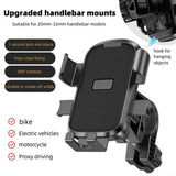 Universal Bicycle Phone Holder with 360 Degree Rotation and Secure Handlebar Mount for Bikes, Scooters and Motorcycles, Yellow - Rear View