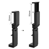 Adjustable Foldable Phone and Tablet Stand for Desk, Travel and Video Calls, Universal Holder with Stable Viewing Angle, Pink - Side View