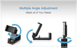 Adjustable Foldable Phone and Tablet Stand for Desk, Travel and Video Calls, Universal Holder with Stable Viewing Angle, Pink