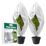 Winter Plant Cover - Protective Cover - Frost Protection - Plant Cover - Fleece - Olive Tree Cover - Palm Tree Protection - With Zipper and Drawstring - Breathable Material - Winter Protection - Cold Resistant - Garden Plants - Green - Frost Cover - 1 Pie - 45-Degree Angle