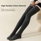 Overknee Socks Women - Knee Socks - Long Socks - Thigh High Socks - Leg Warmers - Winter Socks - Stockings - High Socks - Cotton Socks - Warm Socks - Long Knee Socks - Legwear - Women's Socks - House Socks - Multicolor - 5 Pairs - 45-Degree Angle