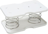 10 pcs Tissue Box Spring - Tissue Holder - Tissue Box Lift - Tissue Box Base Support - Tissue Dispenser - Spring Holder - Napkin Holder - Tissue Storage Box - Bathroom Organizer - Toilet Accessories - Kitchen Gadget - White - 1 Piece