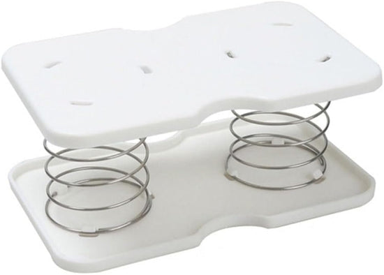 10 pcs Tissue Box Spring - Tissue Holder - Tissue Box Lift - Tissue Box Base Support - Tissue Dispenser - Spring Holder - Napkin Holder - Tissue Storage Box - Bathroom Organizer - Toilet Accessories - Kitchen Gadget - White - 1 Piece