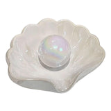 Soap Dish Shell - Soap Holder - Soap Dish - Bathroom Accessories - Jewelry Dish - Toilet Furnishings - Storage Dish - Home Decoration - Key Tray - Make Up Sponge Holder - Luxury Bathroom Interior - Gift Tip - Mother of Pearl White - 1 Piece