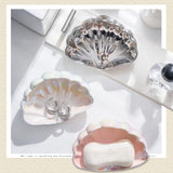 Soap Dish Shell - Soap Holder - Soap Dish - Bathroom Accessories - Jewelry Dish - Toilet Furnishings - Storage Dish - Home Decoration - Key Tray - Make Up Sponge Holder - Luxury Bathroom Interior - Gift Tip - Mother of Pearl White - 1 Piece
