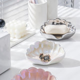 Soap Dish Shell - Soap Holder - Soap Dish - Bathroom Accessories - Jewelry Dish - Toilet Furnishings - Storage Dish - Home Decoration - Key Tray - Make Up Sponge Holder - Luxury Bathroom Interior - Gift Tip - Mother of Pearl White - 1 Piece