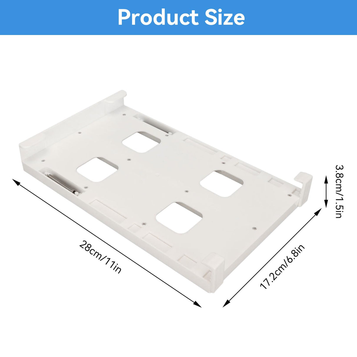 Can Holder Fridge - Fridge Organizer Hanging - Soda Can Rack - Beer Holder - Fridge Storage Rack - Hanging Drawer - Beverage Dispenser - Space Saving - Kitchen Accessories - Bottle Holder - Storage System - White - 1 Piece