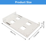 Can Holder Fridge - Fridge Organizer Hanging - Soda Can Rack - Beer Holder - Fridge Storage Rack - Hanging Drawer - Beverage Dispenser - Space Saving - Kitchen Accessories - Bottle Holder - Storage System - White - 1 Piece - Top-Down View