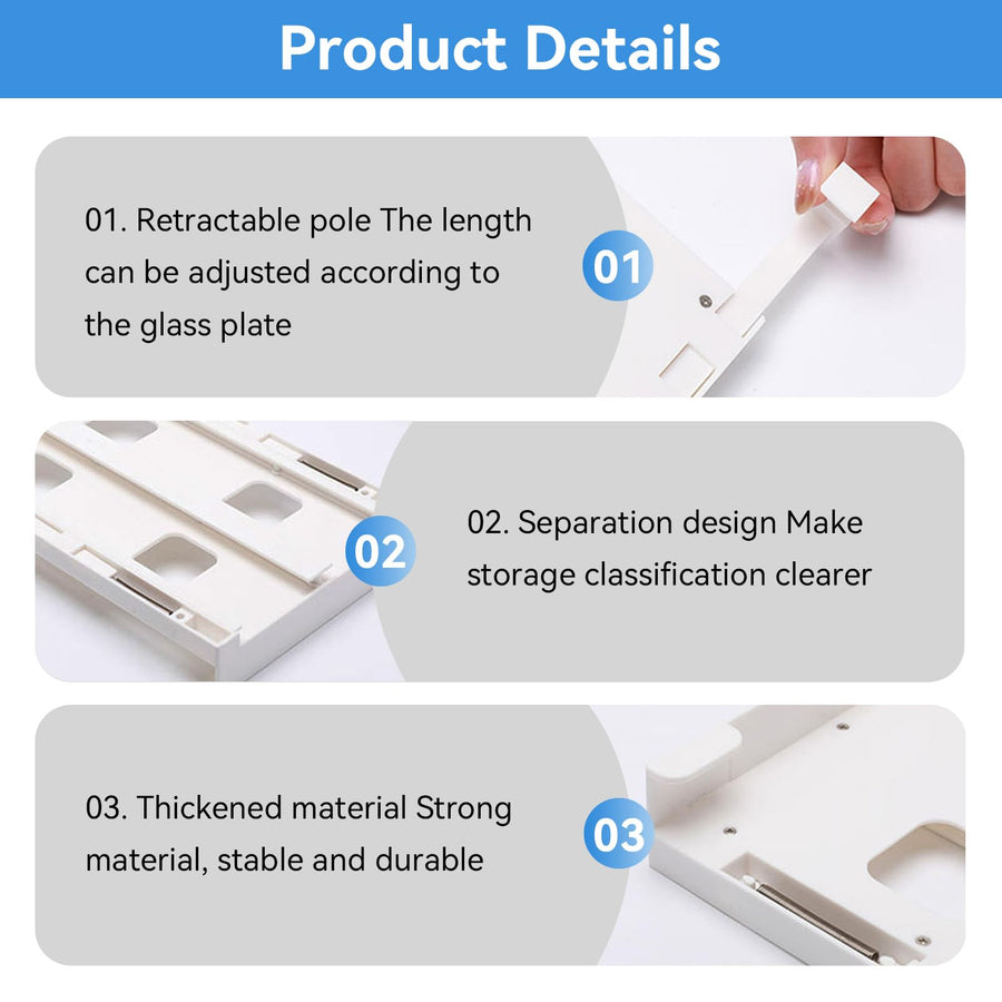 Can Holder Fridge - Fridge Organizer Hanging - Soda Can Rack - Beer Holder - Fridge Storage Rack - Hanging Drawer - Beverage Dispenser - Space Saving - Kitchen Accessories - Bottle Holder - Storage System - White - 1 Piece