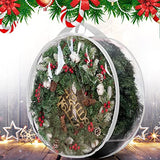 Storage bag - Christmas wreath organizer - Transparent Christmas wreath - Storage box - Christmas tree storage bag - Wreath organizer - Artificial wreath organizer - Organizer - With handle - White - 60 cm - 2 pieces
