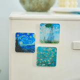 Fridge magnet set - DIY decoration - magnetic wall sticker - living room decoration - decoration - office decoration - party decoration - Christmas gifts - Christmas gifts for adults - Acrylic - Transparent - 5 cm x 5 cm - 24 pieces