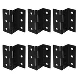 Hinges - Triple hinges - Cabinets - Kitchen cabinet - Wardrobe - Wooden cabinet - Door stopper - Cabinet - Trash can - Wardrobe - Suitcase hand luggage - Suitcase - Iron - Black - 6 pieces