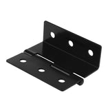 Hinges - Triple hinges - Cabinets - Kitchen cabinet - Wardrobe - Wooden cabinet - Door stopper - Cabinet - Trash can - Wardrobe - Suitcase hand luggage - Suitcase - Iron - Black - 6 pieces - 45-Degree Angle