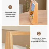 Photo frame - 3D photo frame - Wooden photo frame - Bedroom decoration - Living room decoration - Christmas decoration for indoors - Wooden - Transparent - 2 pieces - Front View