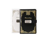 Diary - Journal - diary with lock - password book - Notebook - notebook A5 - diary for adults - books - Retro - Creative - Christmas gifts - Christmas gifts for adults - gift for women - gift for men -White