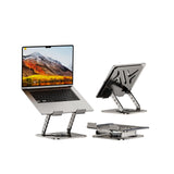 Laptop Stand - Laptop Riser - Desk Accessories - Notebook Stand - Laptop Holder - Office Supplies - Ergonomic Stand - Folding Stand - Laptop Support - Ventilation Stand - Black - 1 piece