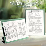 Clipboard A4 - Writing Folder - Foldable Clipboard - Desk Accessories - Morandi Colors - Office Supplies - Document Folder - A4 Folder - Pastel Colors - Writing Pad Holder - Briefcase - Nursing - Administration - Warehouse - Sturdy Plastic - 6 pieces