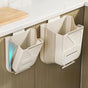 Kitchen Sink Organiser with Sponge Holder and Draining Basket for Scraps, Dishwashing Tools and Tidy Benchtop Storage, 10L, Beige