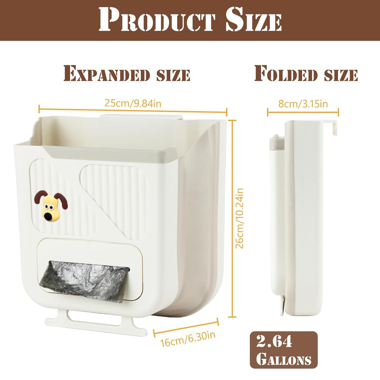 Kitchen Sink Organiser with Sponge Holder and Draining Basket for Scraps, Dishwashing Tools and Tidy Benchtop Storage, 10L, Beige