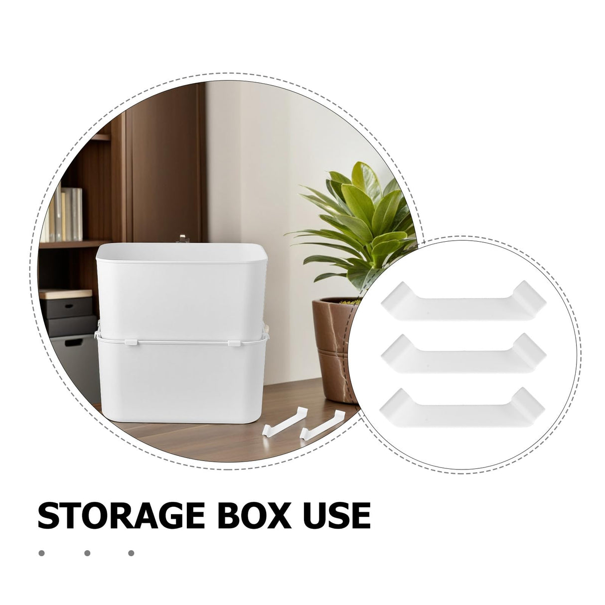 Storage Box Connectors - Stacking Aid - Storage Crate Clips - Wardrobe Organizer - Stacking Bins - Corner Clamps - Storage System - Anti-Slip - Drawer Bins Fastening - Drawer Divider Attachment - White - 20 Pieces