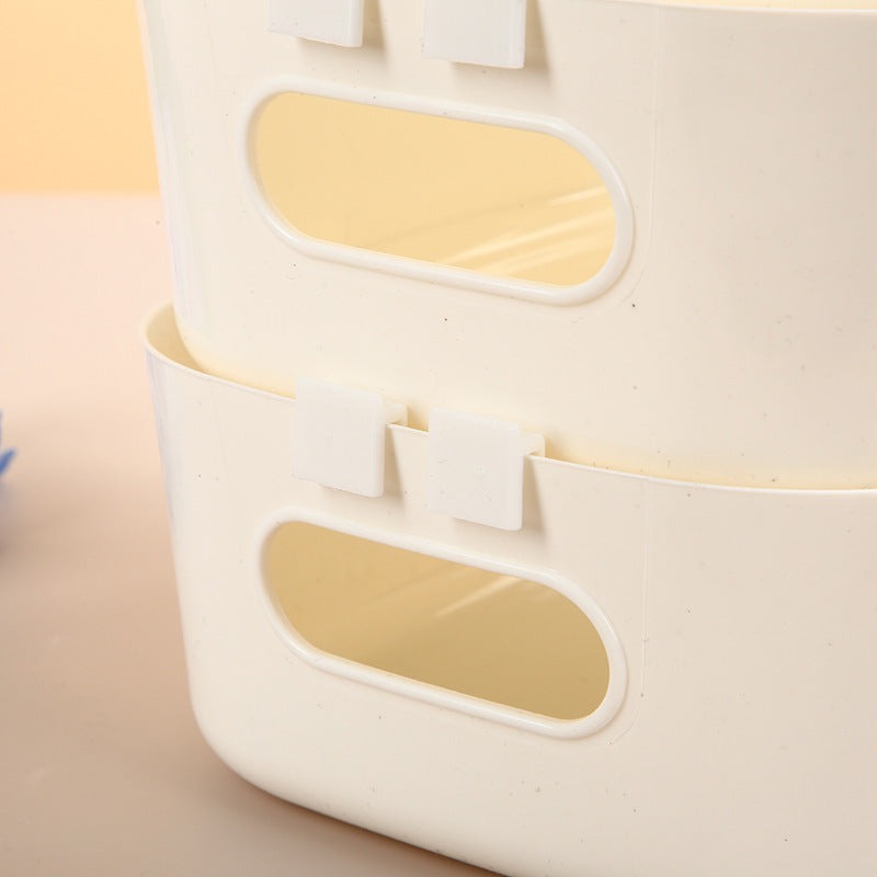 Storage Box Connectors - Stacking Aid - Storage Crate Clips - Wardrobe Organizer - Stacking Bins - Corner Clamps - Storage System - Anti-Slip - Drawer Bins Fastening - Drawer Divider Attachment - White - 20 Pieces
