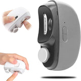 Electric nail clipper - Automatic nail trimmer - Manicure set - Nail care - Electric nail file - Rechargeable - Nail scissors - Hand care - Nail polishing - Nail styling - Cordless - Gray - 1 Piece