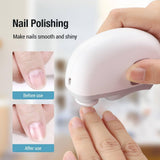 Electric nail clipper - Automatic nail trimmer - Manicure set - Nail care - Electric nail file - Rechargeable - Nail scissors - Hand care - Nail polishing - Nail styling - Cordless - Gray - 1 Piece
