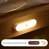 Closet Lighting - Night Light with Motion Sensor - LED Lamp - Kitchen Lighting - Stair Lighting - Wireless - Wardrobe Lighting - Indoor Wall Lamp - Bedside Lamp - Bedroom Accessories - Magnetic - Warm White Light - White - 1 Piece - 45-Degree Angle