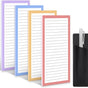 Magnetic Notepad Fridge - Shopping List - Memo Pad - To Do List - Writing Pad - Notebook - Magnetic Lists - Memo Sheets - Fridge Magnet - Weekly Planner - Desk Accessories - Pastel Mix - 4 Pieces