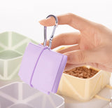 Foldable Dog Food Bowl - Dog Drinking Bowl - Dog Bowl - Travel Bowl - Water Bowl - Food Bowl - Dog Supplies - Hiking - Camping - On the Go - Silicone Bowl - Portable Food Bowl - Dog Accessories - White - 1 Piece