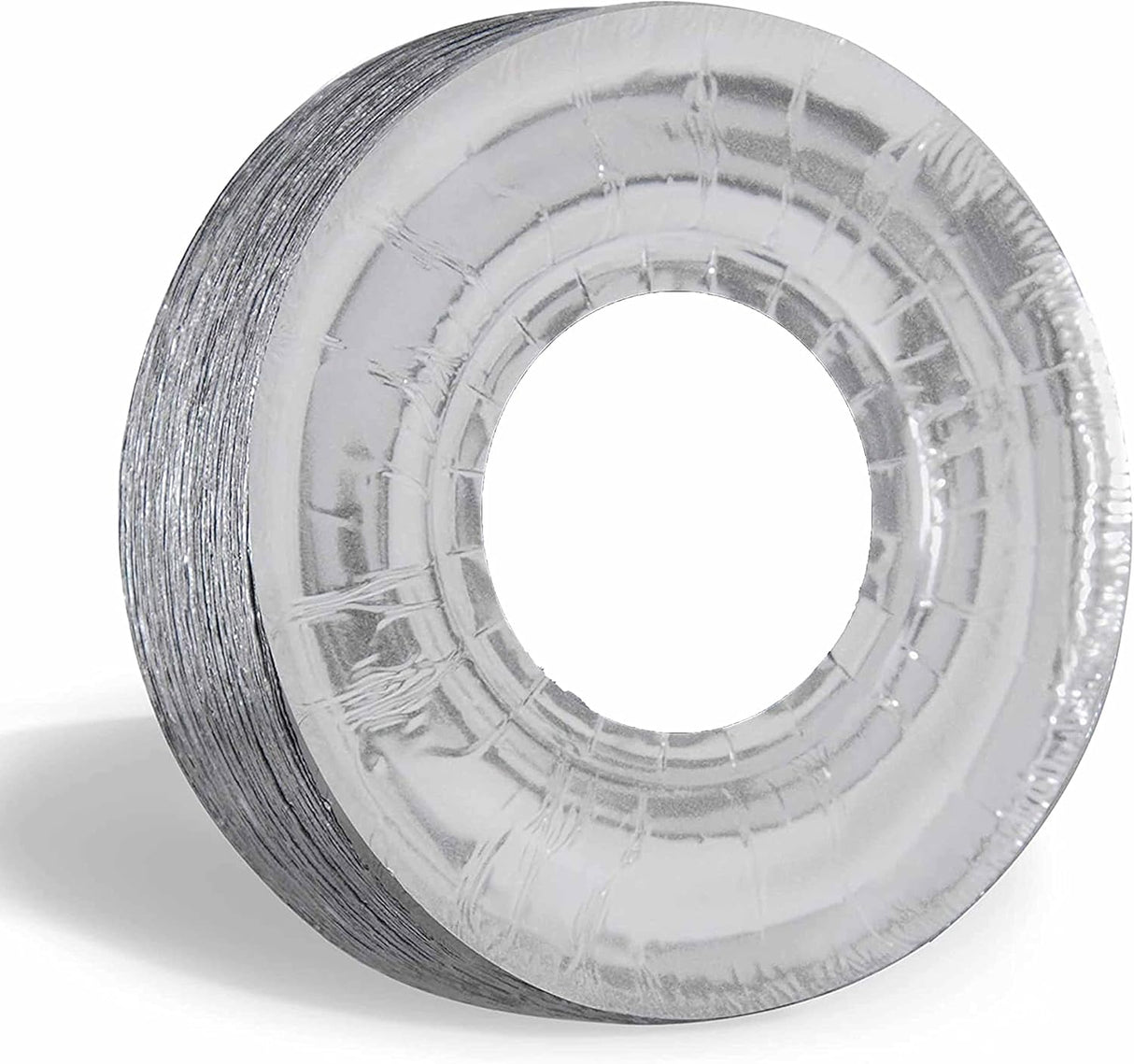 Gas stove protectors - Gas burner protectors - Aluminum foil gas stove - Gas stove foil - Kitchen accessories - Protective film - Extra thick - Universal - Cut to size - Hob protector - Round - Silver - 50 pieces