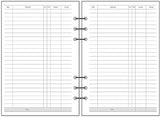 Notebook Refill A5 - Ring Binder Paper 6 Holes - Agenda Refill - Bullet Journal Paper - Refillable Notepad - Writing Paper - Planner Inserts - Office Supplies - School Supplies - Keeping Track of Finances -Budget Planner - White - 5 Pieces