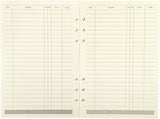 Notebook Refill A5 - Ring Binder Paper 6 Holes - Agenda Refill - Bullet Journal Paper - Refillable Notepad - Writing Paper - Planner Inserts - Office Supplies - School Supplies - Keeping Track of Finances -Budget Planner - White - 5 Pieces