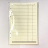 Notebook Refill A5 - Ring Binder Paper 6 Holes - Agenda Refill - Bullet Journal Paper - Refillable Notepad - Writing Paper - Planner Inserts - Office Supplies - School Supplies - Keeping Track of Finances -Budget Planner - White - 5 Pieces - Low Angle