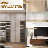 Furniture knobs - Drawer knobs - Cabinet knobs - Furniture handles - Kitchen handles - Door handles - Cabinet handles - Furniture fittings - Kitchen fittings - Handles - Beech wood - Wood - Wooden - Scandinavian - Round - Design - Natural - Beech - Set of - Rear View