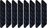 Carpet stoppers - Anti-slip mat - Rug grippers - Rug stopper - Anti-slip stickers - Rug fixer - Sofa cover stopper - Carpet undermat - Stair mat stopper - Self-adhesive - XL Grippers - Black - 8 Pieces