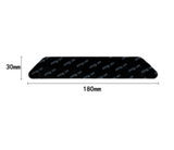Carpet stoppers - Anti-slip mat - Rug grippers - Rug stopper - Anti-slip stickers - Rug fixer - Sofa cover stopper - Carpet undermat - Stair mat stopper - Self-adhesive - XL Grippers - Black - 8 Pieces