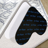 Carpet stoppers - Anti-slip mat - Rug grippers - Rug stopper - Anti-slip stickers - Rug fixer - Sofa cover stopper - Carpet undermat - Decorative grippers - Sofa gripper - Black - 4 Pieces - Side View