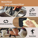 Carpet stoppers - Anti-slip mat - Rug grippers - Rug stopper - Anti-slip stickers - Rug fixer - Sofa cover stopper - Carpet undermat - Decorative grippers - Sofa gripper - Black - 4 Pieces - 45-Degree Angle