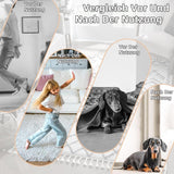 Carpet stoppers - Anti-slip mat - Rug grippers - Rug stopper - Anti-slip stickers - Rug fixer - Sofa cover stopper - Carpet undermat - Decorative grippers - Sofa gripper - Black - 4 Pieces - Close-Up Angle