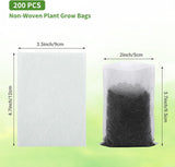 Grow Bags - Gardening - Grow Pots - Vegetable Garden - Seedlings - Plant Bags - Non-woven Grow Bags - Growing Set - Breathable Fleece - Vegetable Garden Box - Growing Box - Sowing - Cuttings - Plant Bags - Vegetable Garden - Vegetable Gardening - Sustaina - Front View